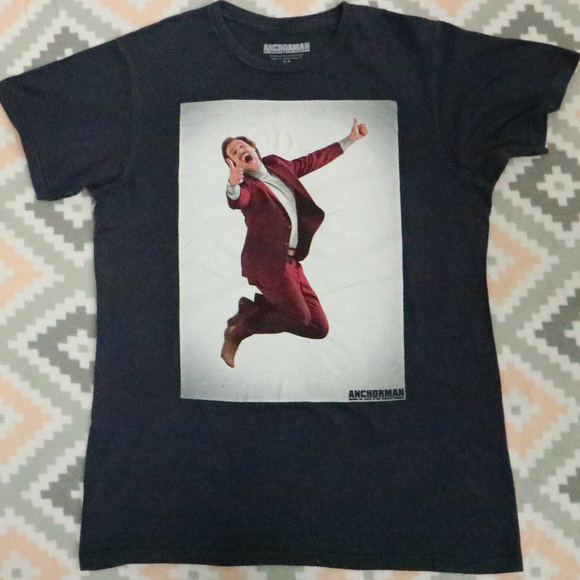 Vintage Other - ANCHORMAN Official Ron Burgundy T-Shirt Tee